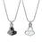 Crystal Black Butterfly Heart Memorial Necklace Cremation Jewelry-Jewelry-Anavia-Afterlife Essentials