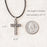 Flowing Cross Memorial Necklace-Jewelry-Anavia-Afterlife Essentials
