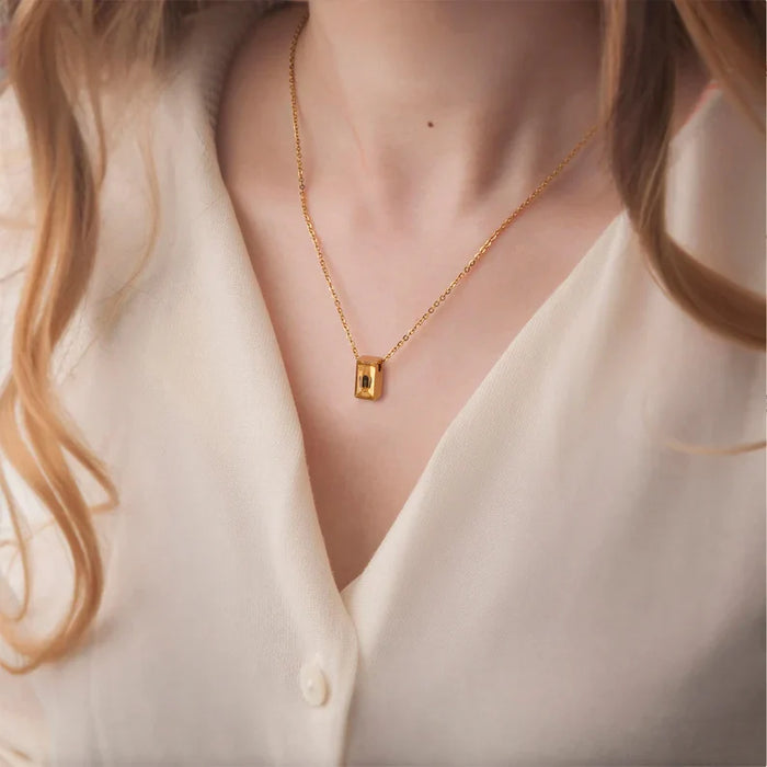 See You Cube Memorial Necklace Cremation Jewelry-Jewelry-Anavia-Afterlife Essentials