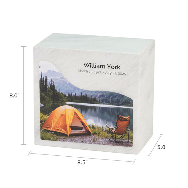 Monumental Memorials Campsite Full Size Cremation Urn-Cremation Urns-Terrybear-Afterlife Essentials