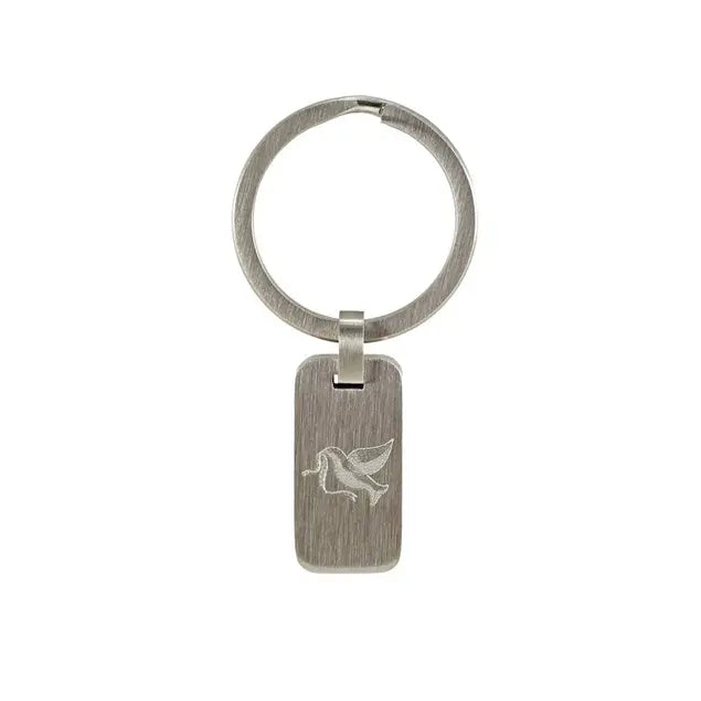 Pewter Key Chain Dove-Jewelry-Terrybear-Afterlife Essentials