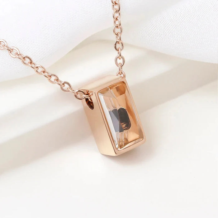 See You Cube Memorial Necklace Cremation Jewelry-Jewelry-Anavia-Afterlife Essentials