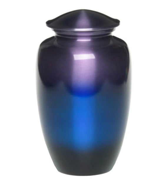 Alloy in Range of Beautiful Purple Tones Adult 200 cu in Cremation Urn-Cremation Urns-Bogati-Afterlife Essentials