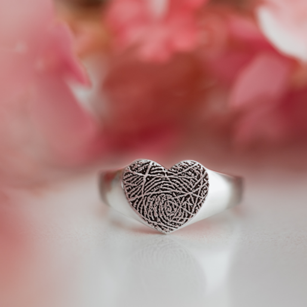 Bold Heart Ring Cremation Jewelry-Jewelry-New Memorials-Afterlife Essentials