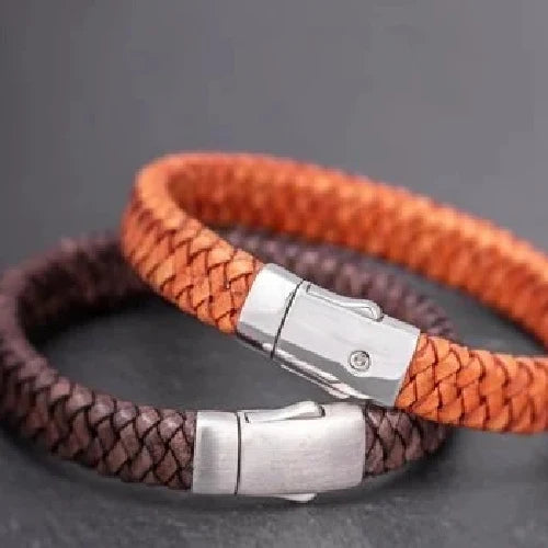 Embrace Remembrance Leather Cremation Bracelet-Jewelry-The Living Urn-Afterlife Essentials