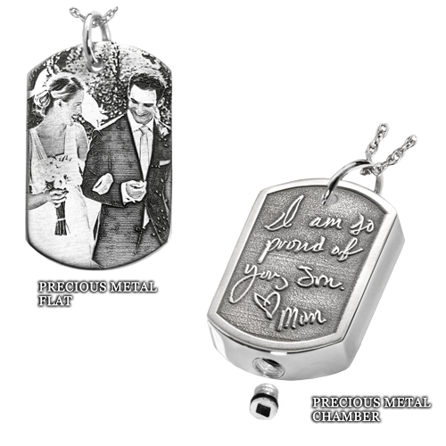 Dog Tag Pendant Cremation Jewelry-Jewelry-New Memorials-Afterlife Essentials