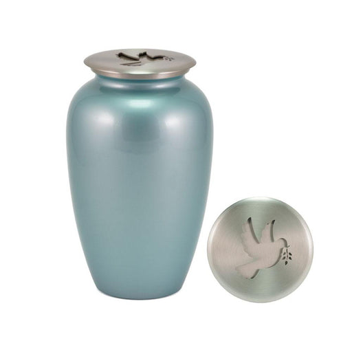 Cascade Scatter™ Classic Dove Blue Frost Full Size Cremation Urn-Cremation Urns-Terrybear-Afterlife Essentials