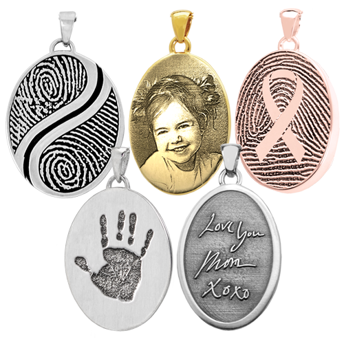 Personalized Standard Oval Cremation Jewelry