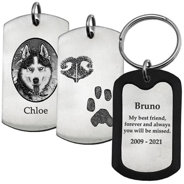Personalized XL Stainless Steel Dog Tag-Jewelry-New Memorials-Afterlife Essentials