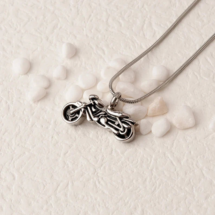 Motorcycle Memorial Necklace Cremation Jewelry-Jewelry-Anavia-Afterlife Essentials