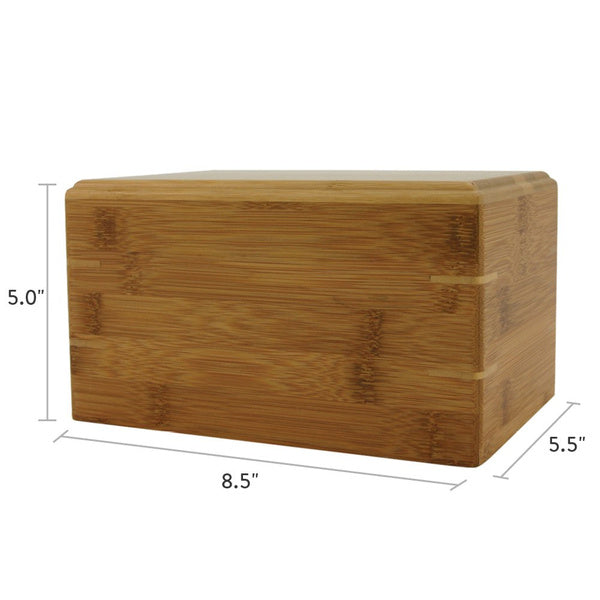 Bamboo Box Medium Cremation Urn-Cremation Urns-Terrybear-Afterlife Essentials