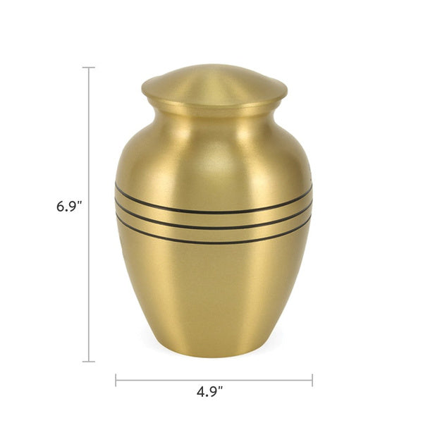 Classic Bronze, Small Cremation Urn-Cremation Urns-Terrybear-Afterlife Essentials