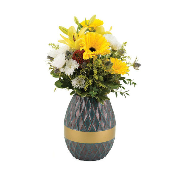 Cascade Scatter™ Reflections Diamond Teal Full Size Cremation Urn-Cremation Urns-Terrybear-Afterlife Essentials