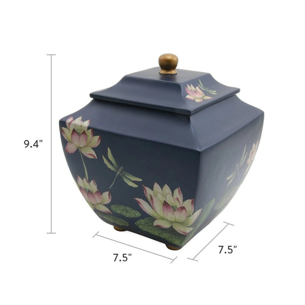 Waterlily Dragonflies, Large/Adult Cremation Urn-Cremation Urns-Urns of Distinction-Afterlife Essentials