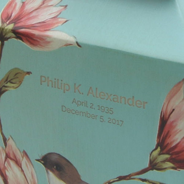 Magnolia Lovebirds, Large/Adult Cremation Urn-Cremation Urns-Urns of Distinction-Afterlife Essentials