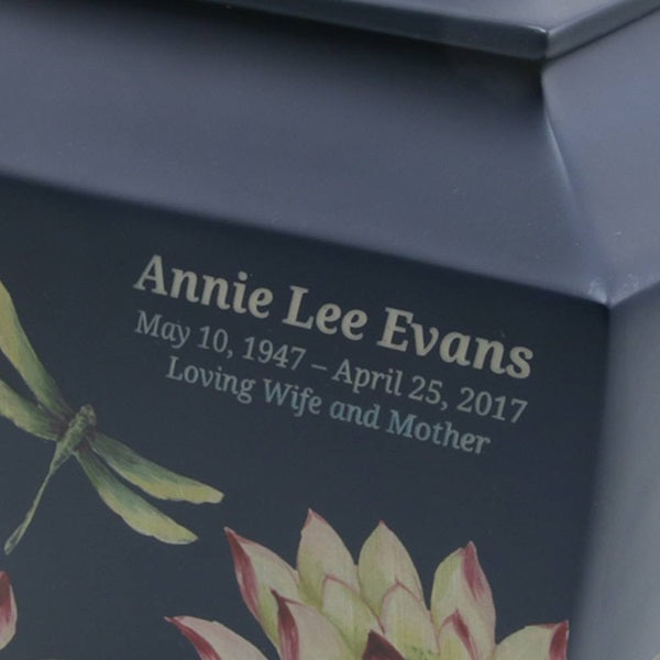 Waterlily Dragonflies, Large/Adult Cremation Urn-Cremation Urns-Urns of Distinction-Afterlife Essentials