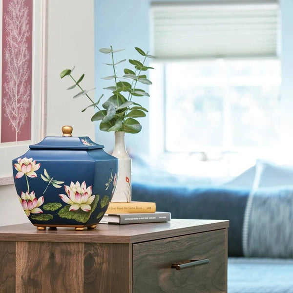 Waterlily Dragonflies, Large/Adult Cremation Urn-Cremation Urns-Urns of Distinction-Afterlife Essentials