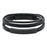 Triple Band Leather Bracelet, Onyx/Black Cremation Jewelry-Jewelry-Urns of Distinction-Afterlife Essentials