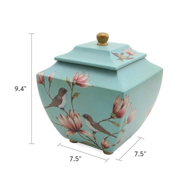 Magnolia Lovebirds, Large/Adult Cremation Urn-Cremation Urns-Urns of Distinction-Afterlife Essentials