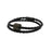 Black Braided Bracelet with Black Barrel, Large Cremation Jewelry-Jewelry-Urns of Distinction-Afterlife Essentials