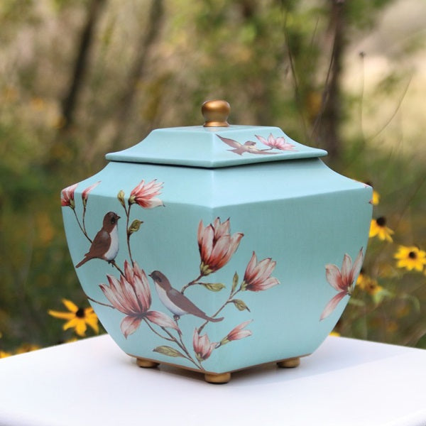 Magnolia Lovebirds, Large/Adult Cremation Urn-Cremation Urns-Urns of Distinction-Afterlife Essentials
