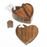 KEEPSAKE-Mango Wood Heart With Puzzle Closure-Cremation Urns-Bogati-Afterlife Essentials