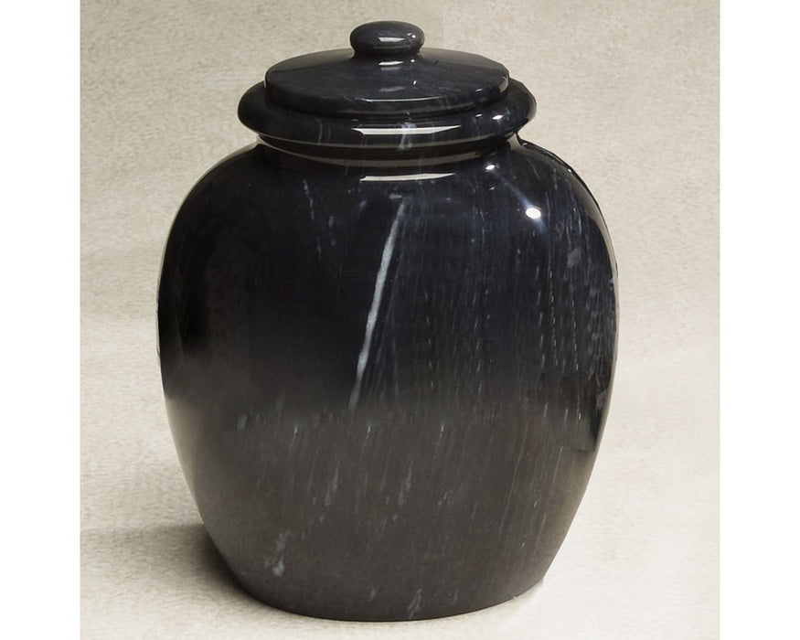 Legacy Black 205 cu Stone Cremation Urn-Cremation Urns-Infinity Urns-Afterlife Essentials