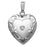 Sterling Silver Cremation & Hair Locket w/ Diamond Center Jewelry - 610PG65339-Jewelry-Photograve-Sterling Silver-3/4" X 3/4"-Afterlife Essentials