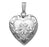 Sterling Silver Cremation & Hair Locket w/ Diamond Center Jewelry - 610PG65340-Jewelry-Photograve-Sterling Silver-3/4" X 3/4"-Afterlife Essentials