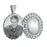 Sterling Silver Oval Cremation & Hair Locket w/ Clear Front Jewelry - PG71083-Jewelry-Photograve-Afterlife Essentials