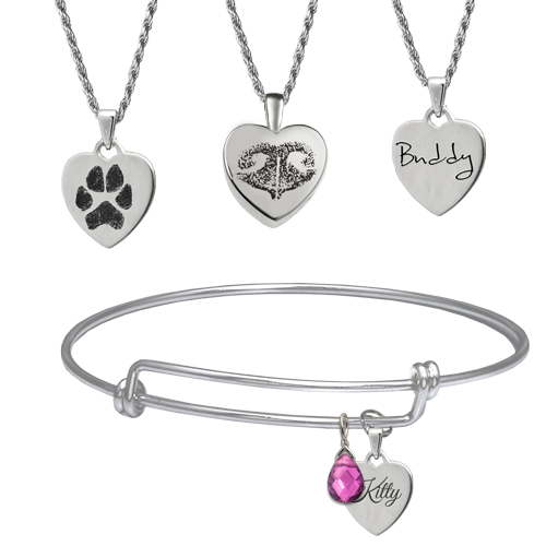 Personalized Petite Heart Cremation Jewelry-Jewelry-New Memorials-Afterlife Essentials