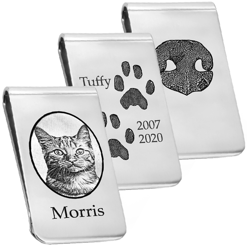 Memory Forge Pet Personalized Money Clip-Jewelry-New Memorials-Afterlife Essentials