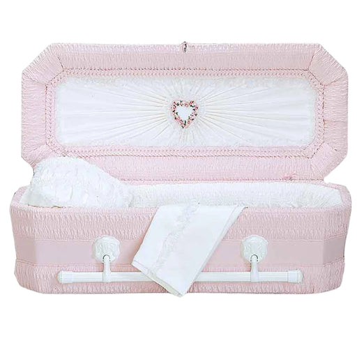 Premium Cloth Covered Wood Pet Casket - Pink-Pet Caskets-Titan Caskets-Afterlife Essentials