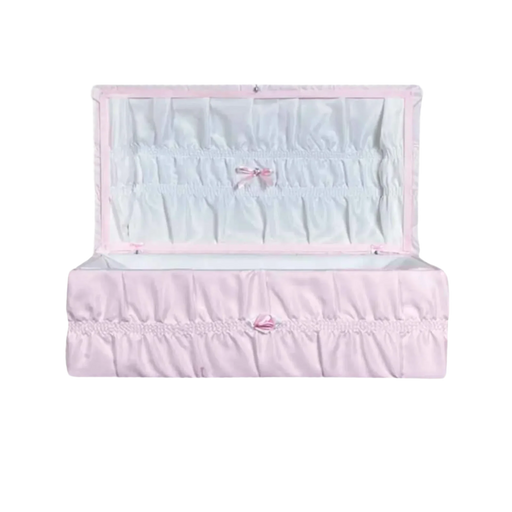 Cloth Covered Pet Casket - Pink-Pet Caskets-Titan Caskets-Afterlife Essentials