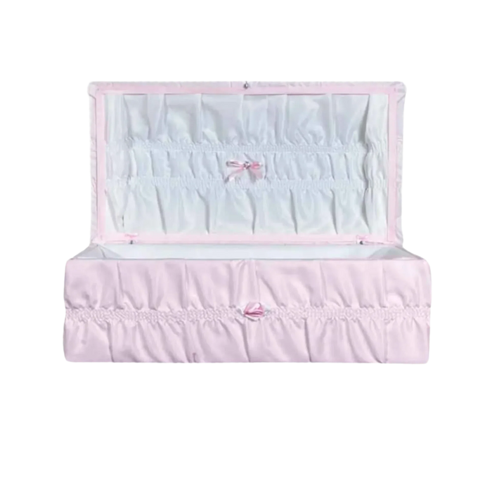 Cloth Covered Pet Casket - Pink-Pet Caskets-Titan Caskets-Afterlife Essentials