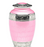 Elegant Adult Cremation Urn with pastel pink enamel over nickel plated brass-Cremation Urns-Bogati-Afterlife Essentials