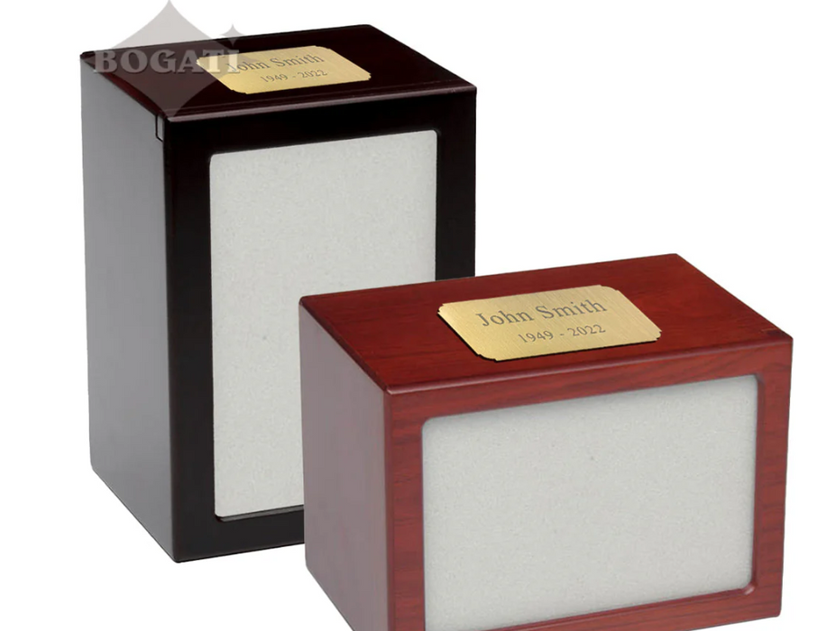 Brick Wall American Flag Large Photo Urn-cremation urns-Bogati-Afterlife Essentials