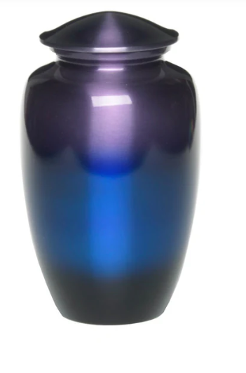 Classic Alloy Urn-Ombre Adult-Cremation Urns-Bogati-Afterlife Essentials