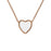 Devotion Heart, Pearl/Rose Gold Cremation Jewelry-Jewelry-Urns of Distinction-Afterlife Essentials