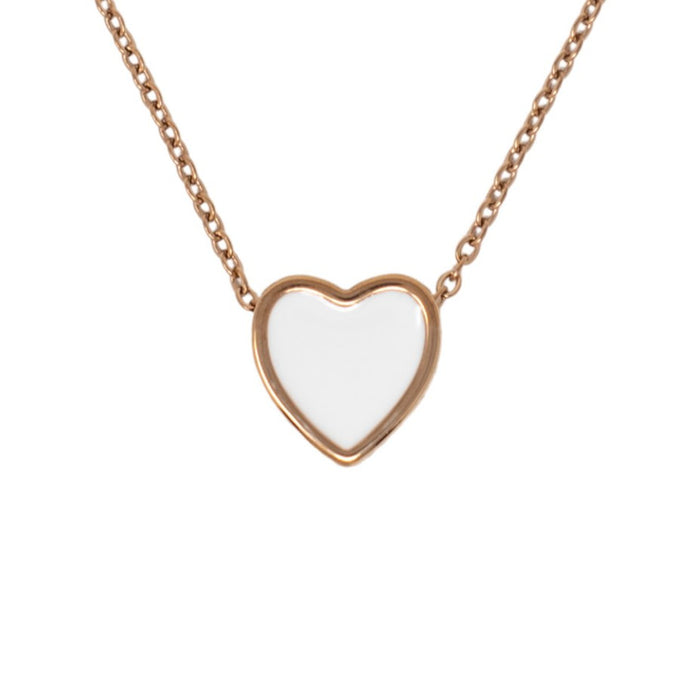 Devotion Heart, Pearl/Rose Gold Cremation Jewelry-Jewelry-Urns of Distinction-Afterlife Essentials