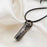 Black Our Father Prayer Cross Cylinder Memorial Necklace Cremation Jewelry-Jewelry-Anavia-Afterlife Essentials