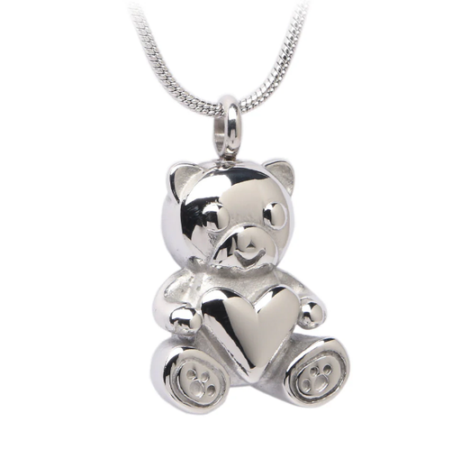 Teddy Bear – Pendant with Chain-Jewelry-Bogati-Silver-Afterlife Essentials