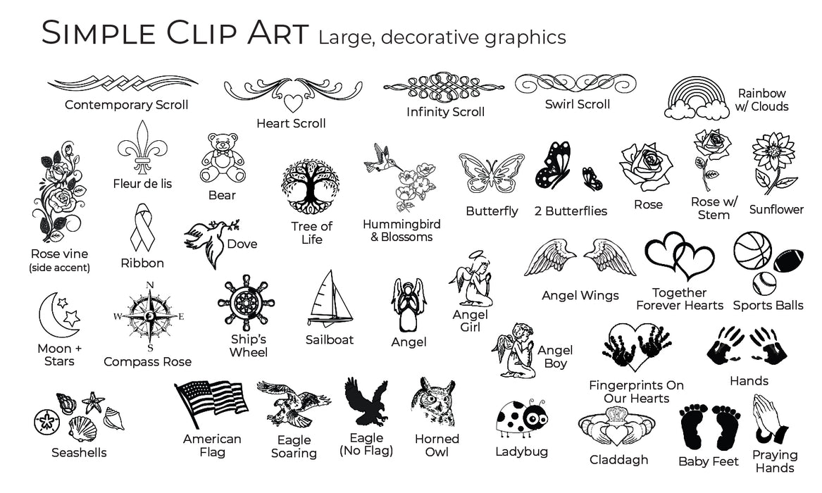 Engraved Memorial Plaque - Contoured, 3 finishes-Plaques-New Memorials-Afterlife Essentials