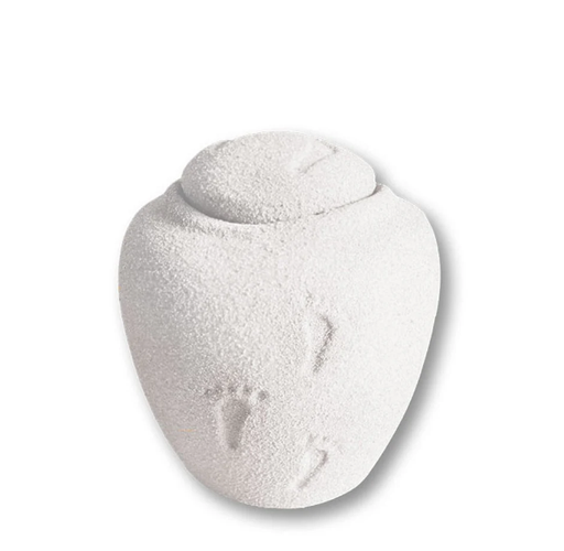 Medium Oceane Urns-Quartz White-50 cu-Cremation Urns-Bogati-Afterlife Essentials