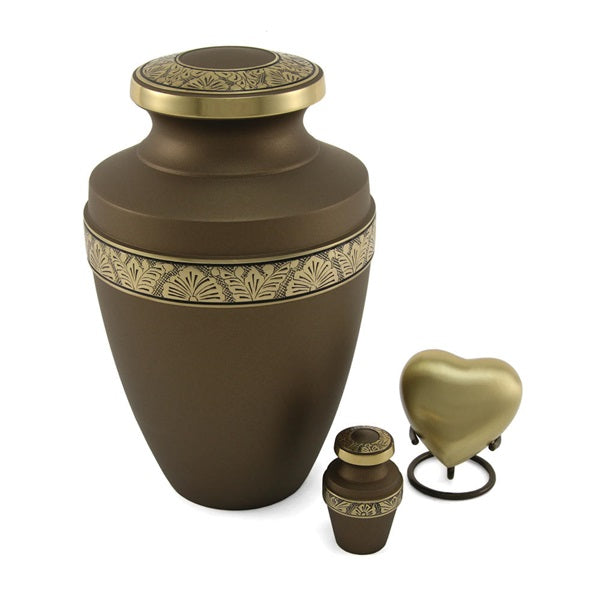 Grecian Rustic Bronze Large/Adult Cremation Urn-Cremation Urns-Terrybear-Afterlife Essentials