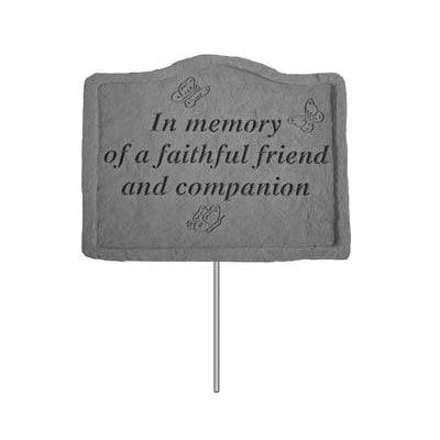 Garden Stake – In memory of a faithful friend Memorial Gift-Memorial Gift-Kay Berry-Afterlife Essentials