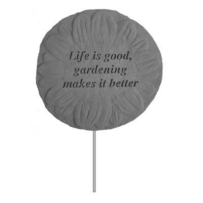 Garden Stake-Life is good, gardening… Memorial Gift-Memorial Gift-Kay Berry-Afterlife Essentials