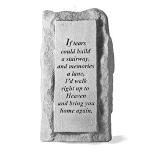 If tears could build a stairway… (single tall) Memorial Gift-Memorial Stone-Kay Berry-Afterlife Essentials