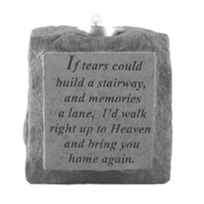If tears could build a stairway… (single short) Memorial Gift-Memorial Stone-Kay Berry-Afterlife Essentials