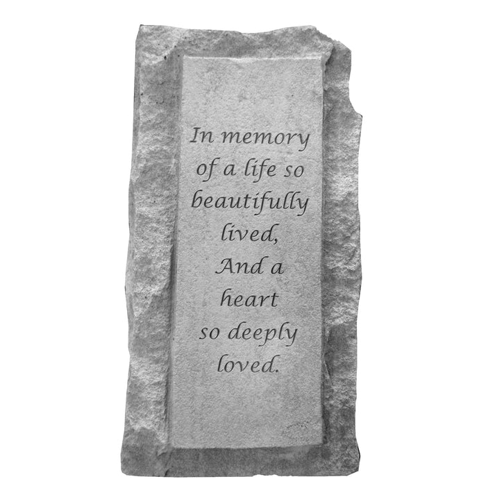 In memory of… (single tall) Memorial Gift-Memorial Stone-Kay Berry-Afterlife Essentials